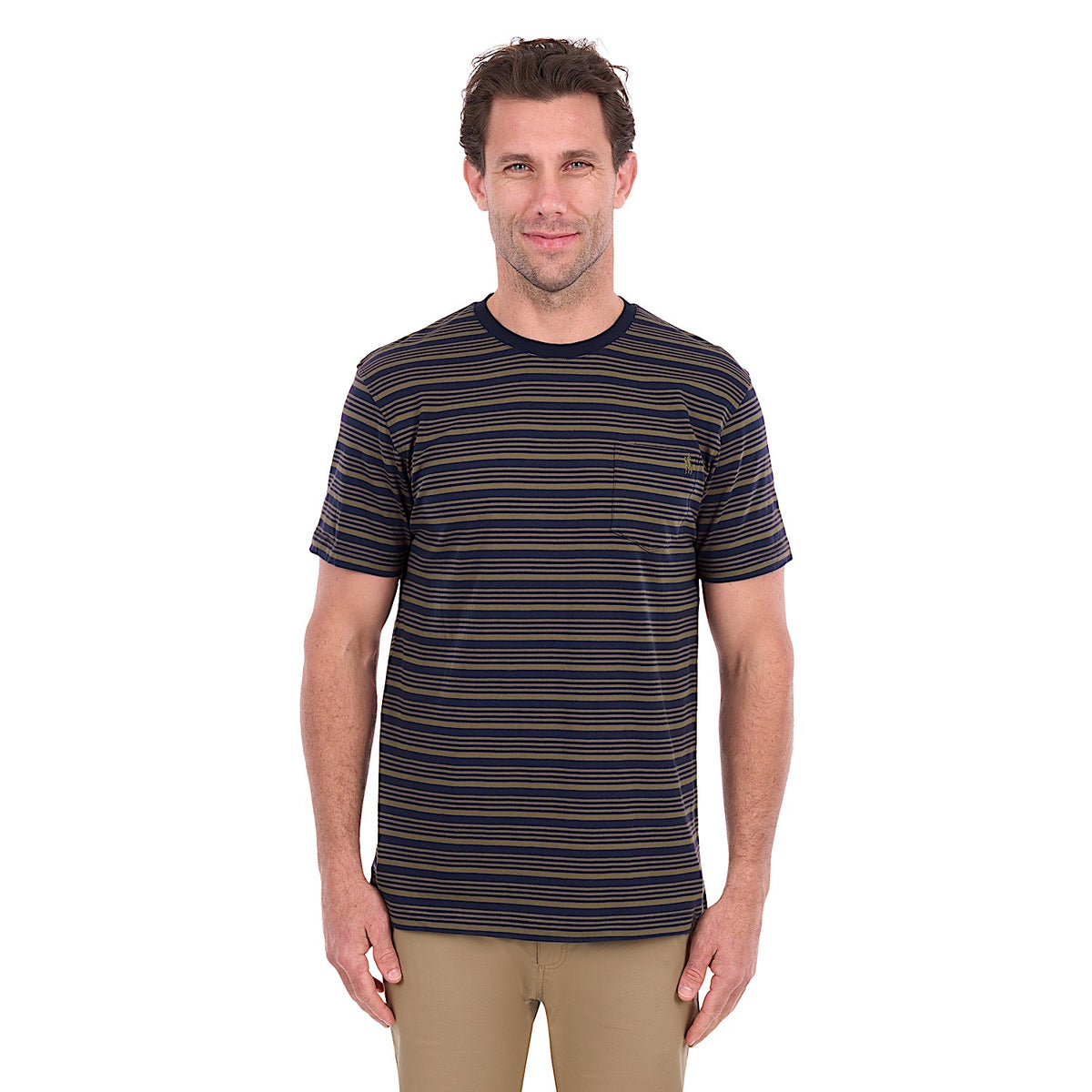 Thomas Cook Men's Oliver Tee - Navy / Dark Tan