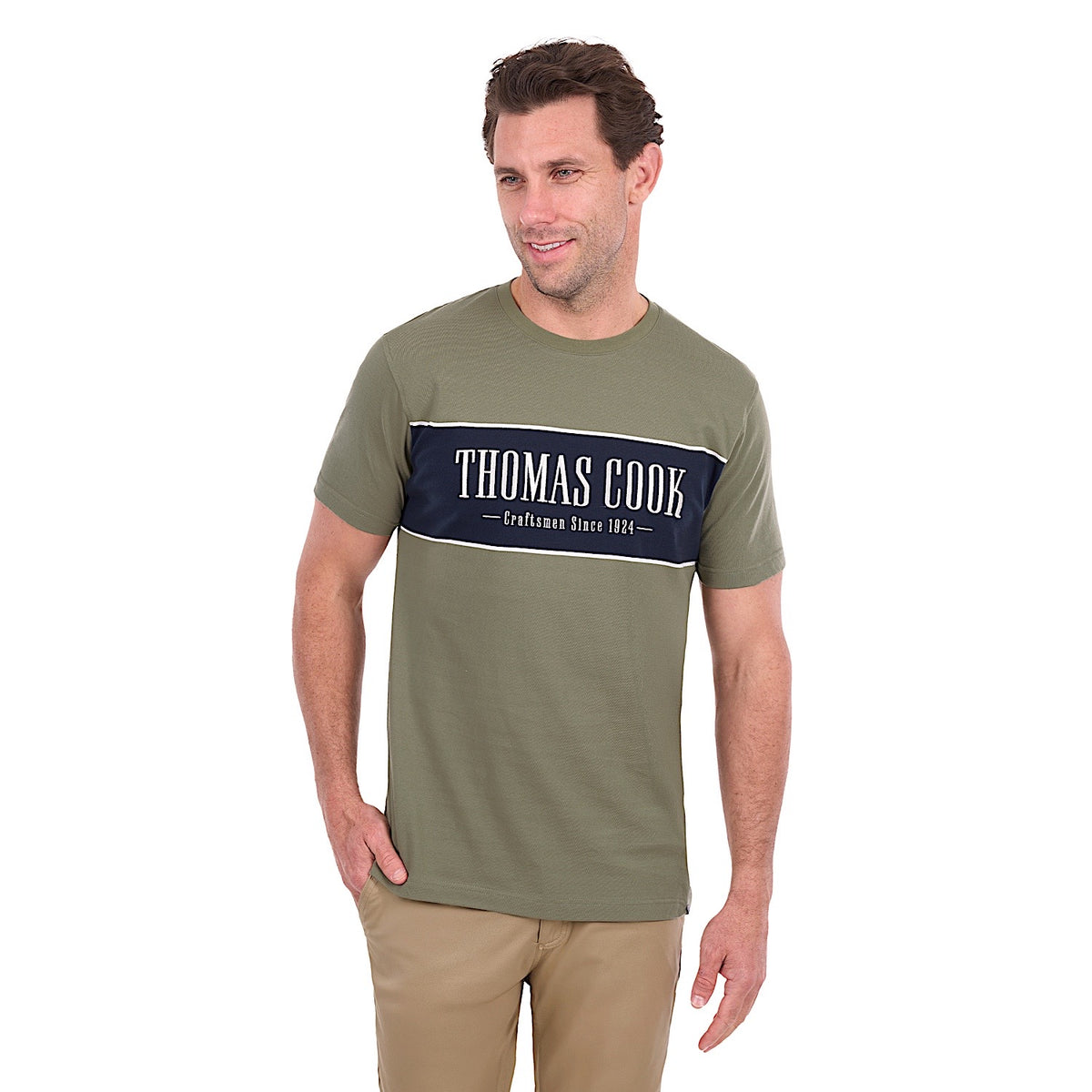 Thomas Cook Men's Jay Tee - Olive / Navy