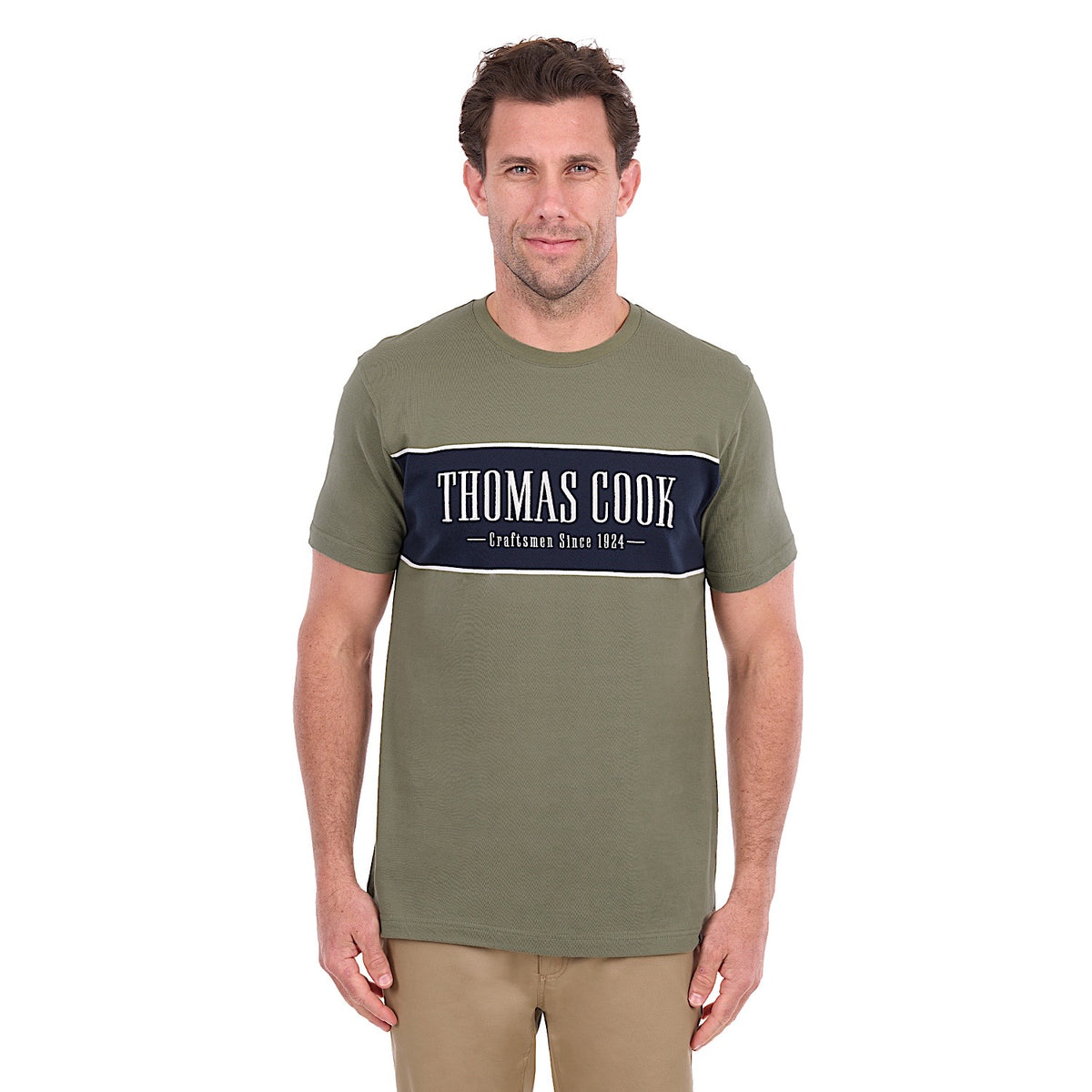 Thomas Cook Men's Jay Tee - Olive / Navy