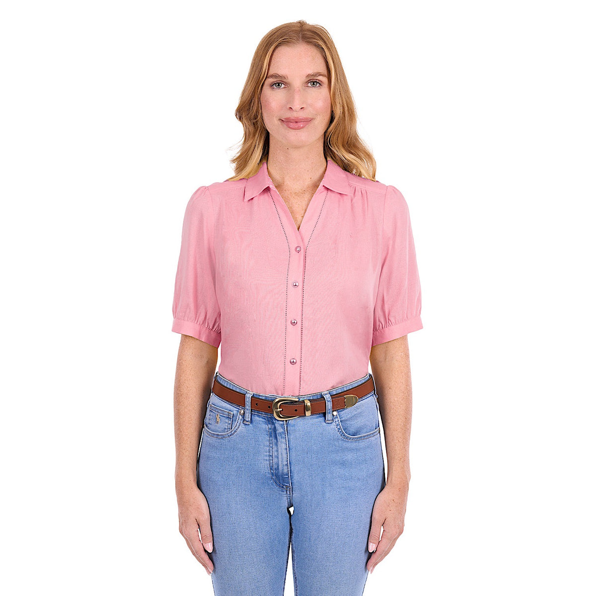 Thomas Cook Women's Colette Short Sleeve Shirt - Rose Pink