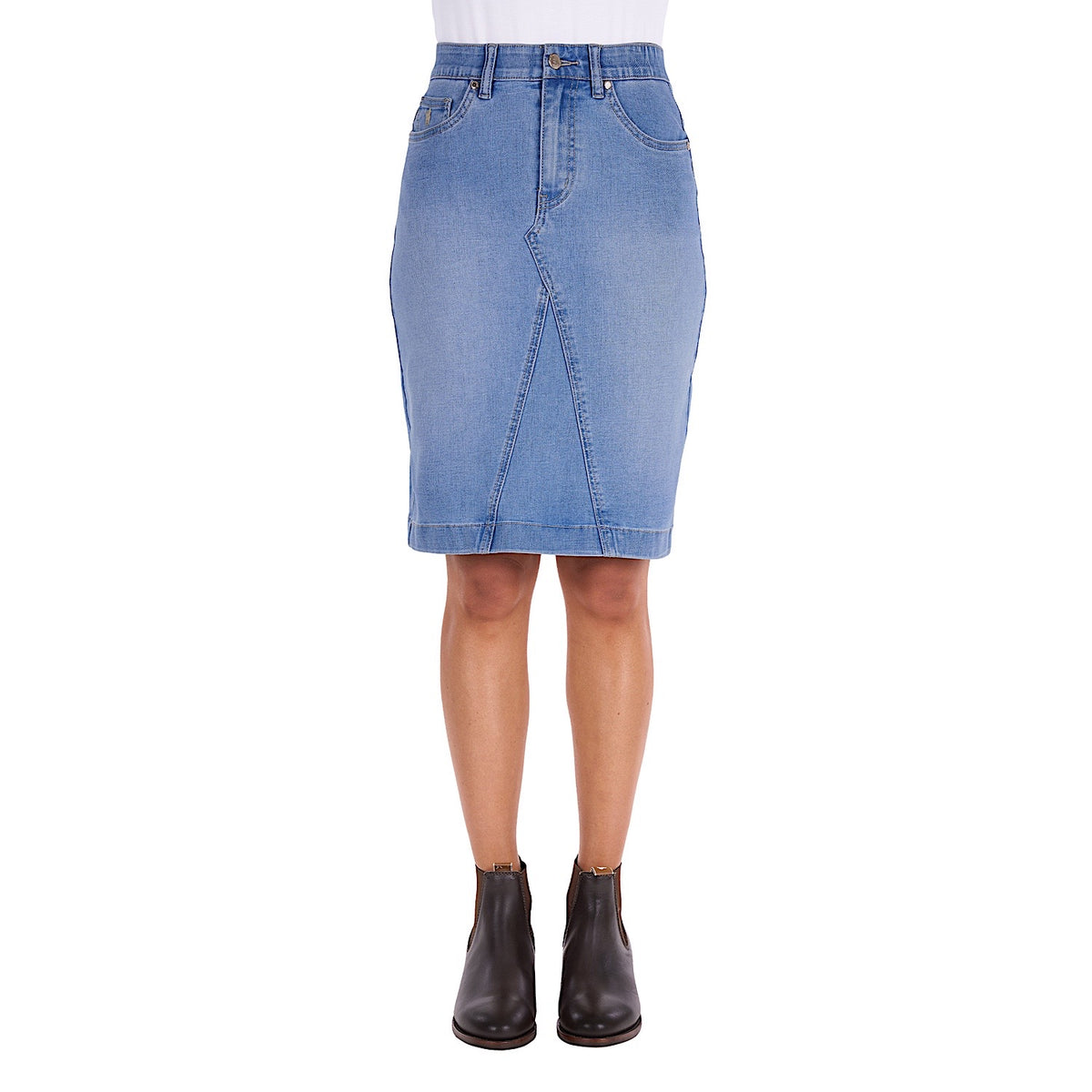 Thomas Cook Women's Ebony Denim Skirt - Light Wash