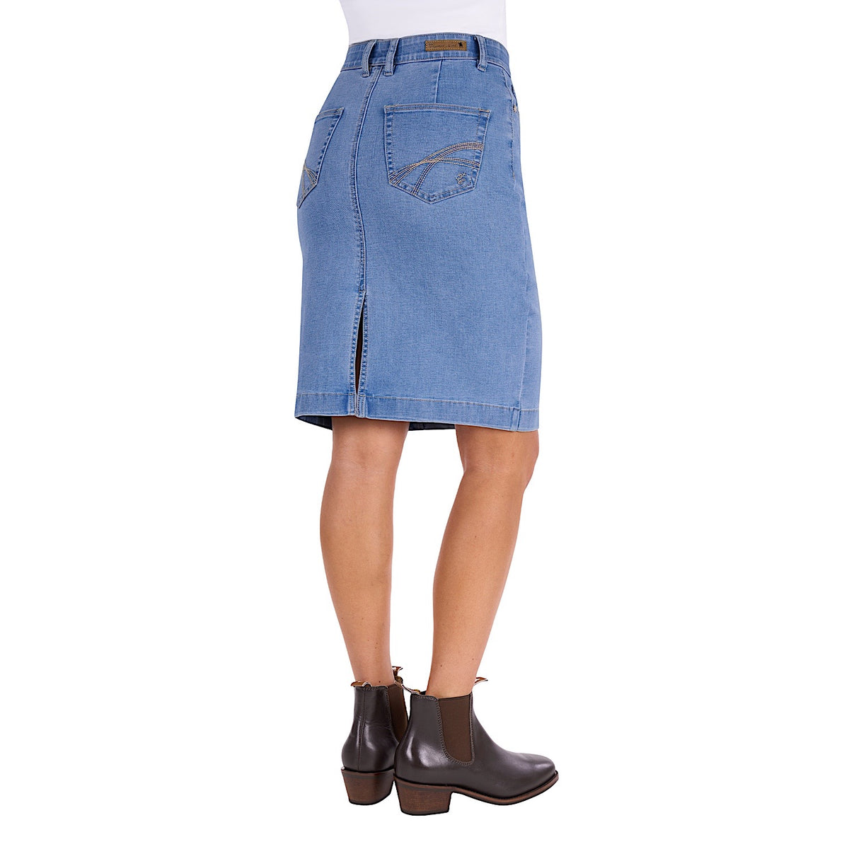 Thomas Cook Women's Ebony Denim Skirt - Light Wash