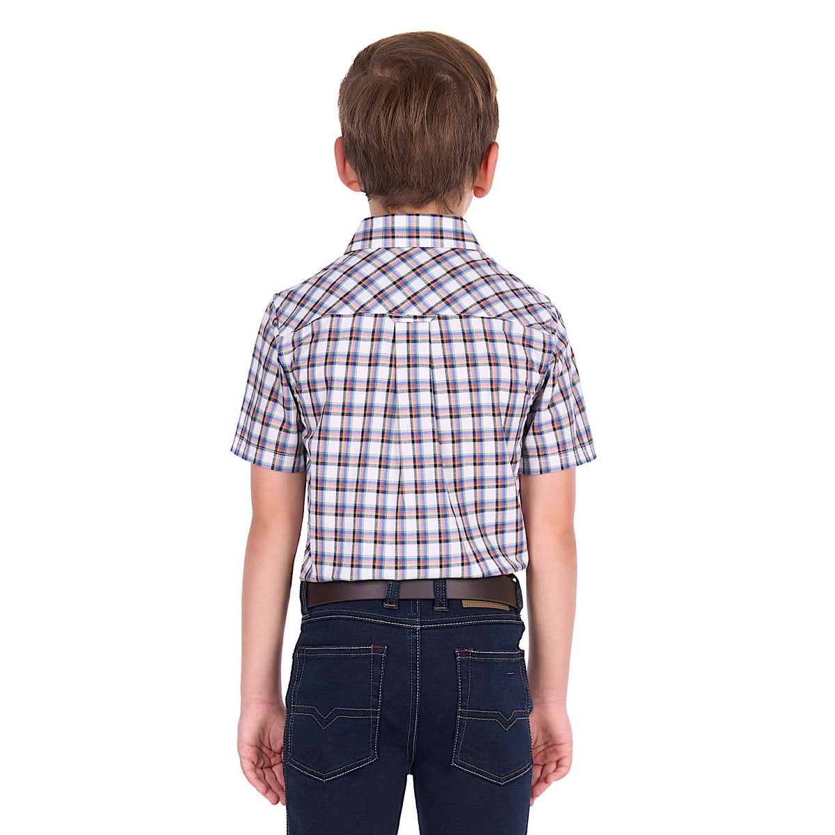 Thomas Cook Boy's Arlo Short Sleeve Shirt - Royal / Multi