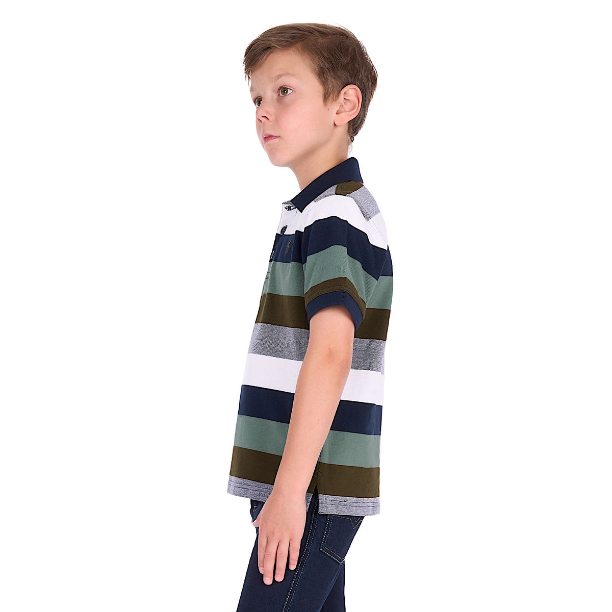 Thomas Cook Boy's Wayne Polo - Tan / Sage