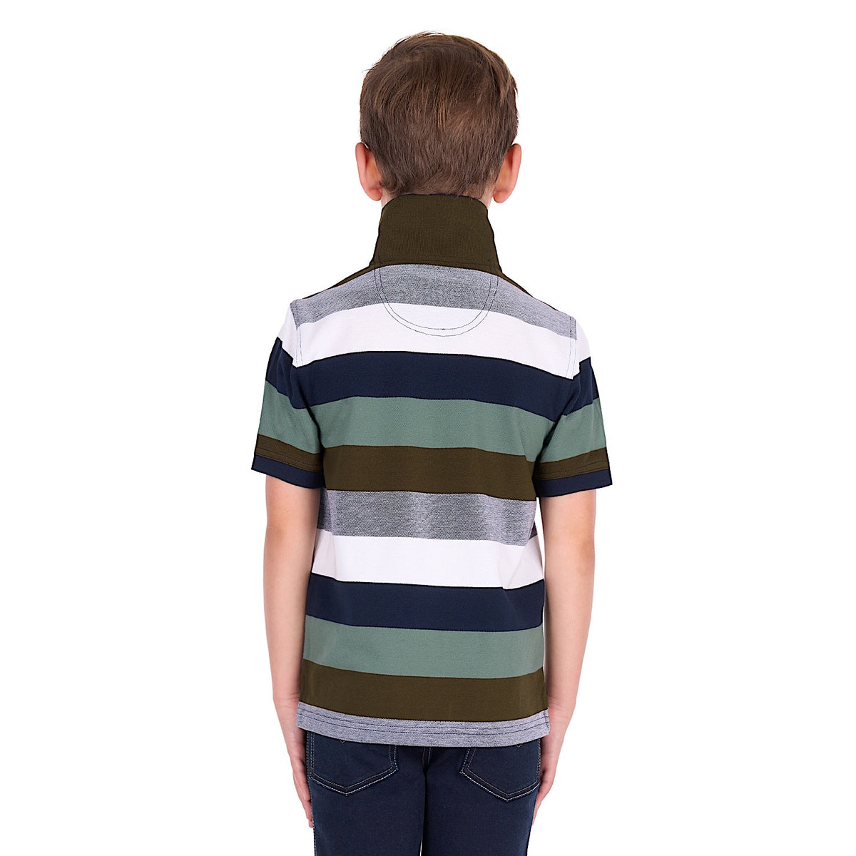 Thomas Cook Boy's Wayne Polo - Tan / Sage