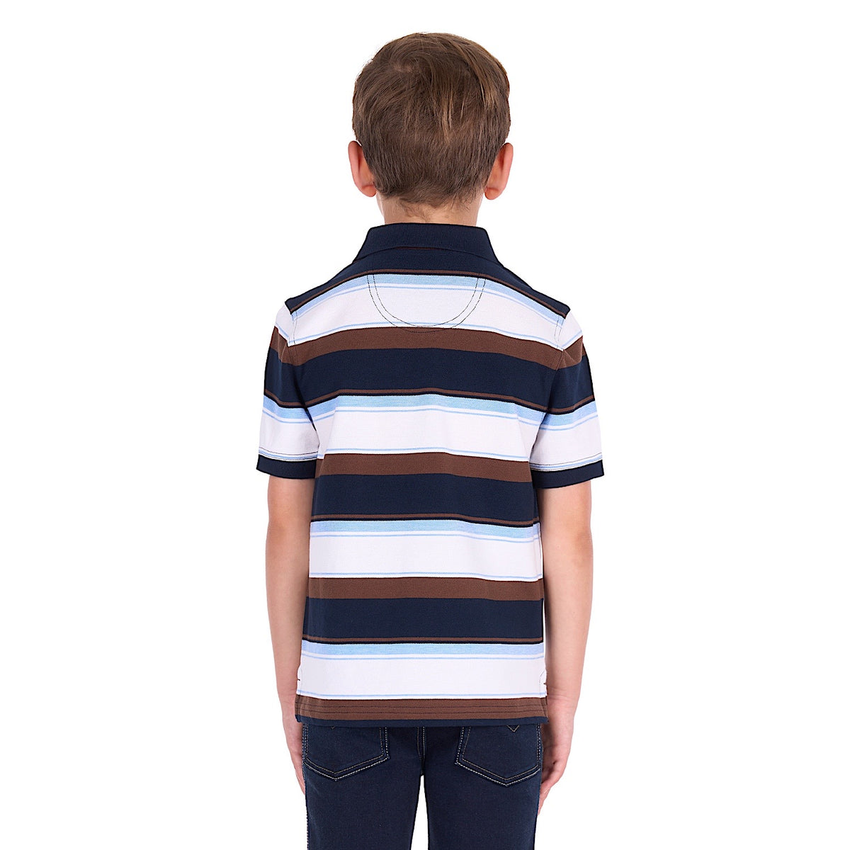 Thomas Cook Boy's Randy Polo - Navy / Rust