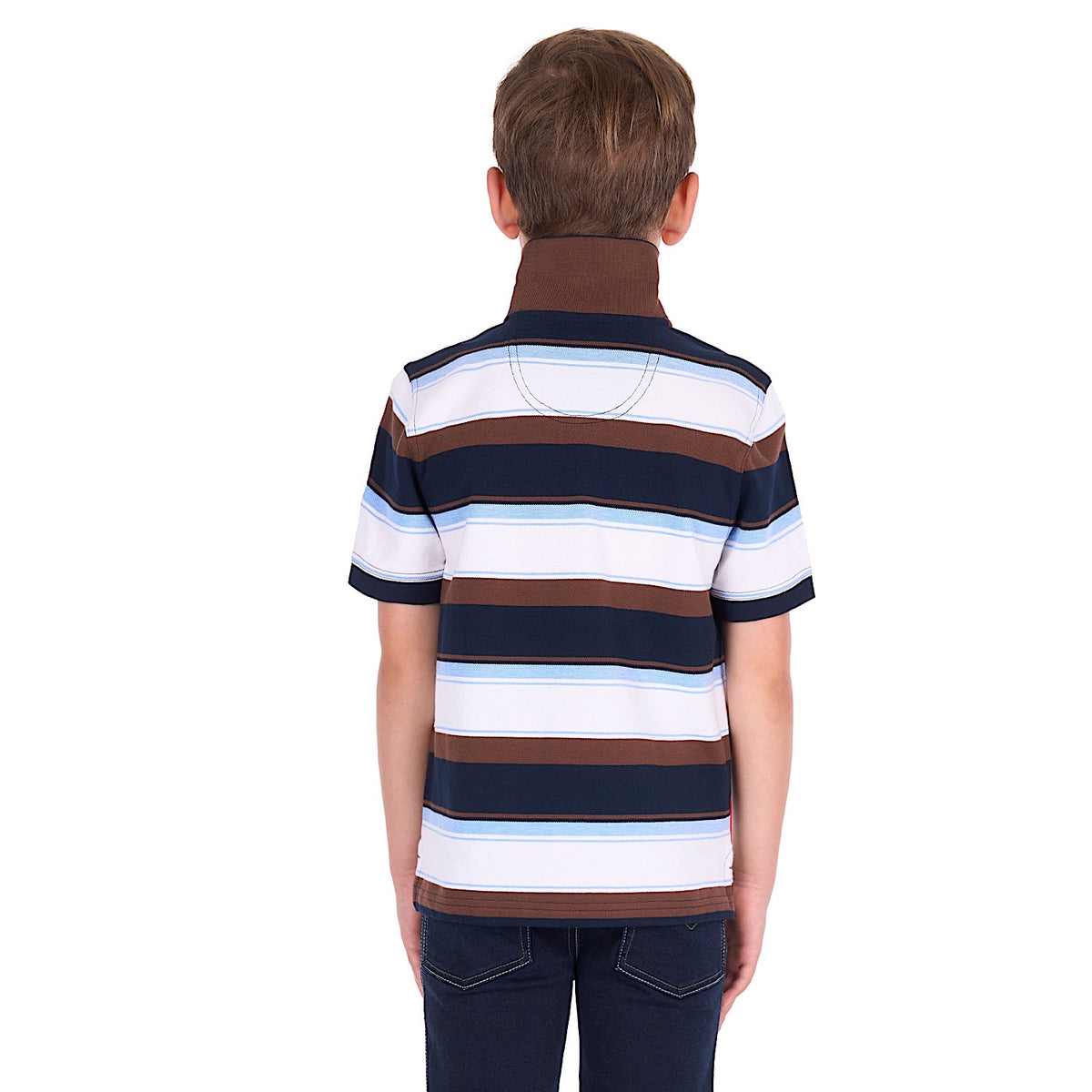 Thomas Cook Boy's Randy Polo - Navy / Rust