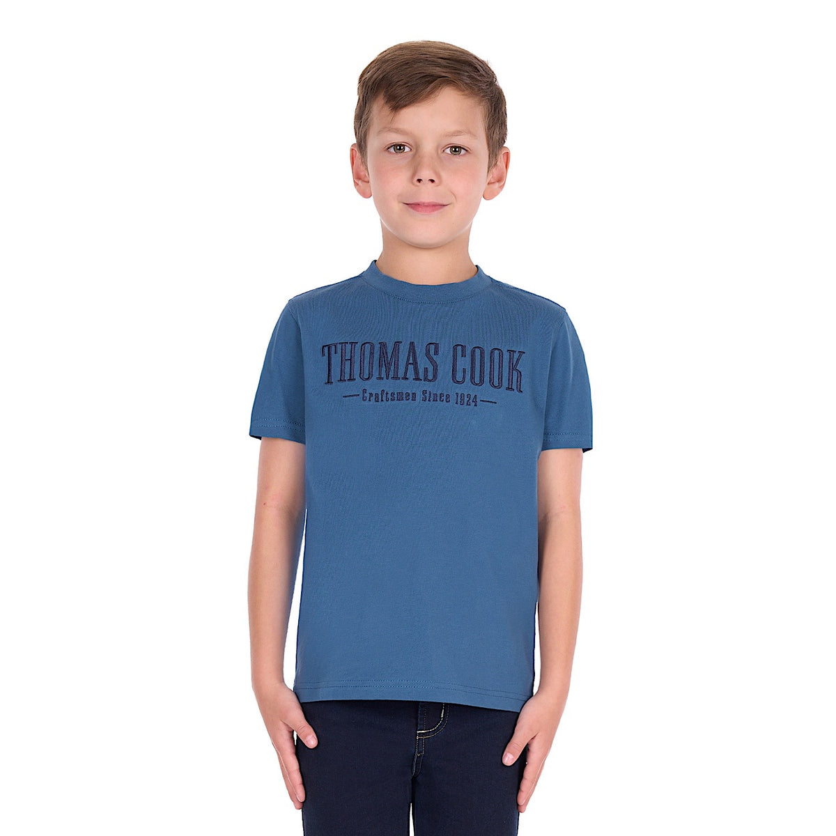 Thomas Cook Boy's Nathan Tee - Washed Blue