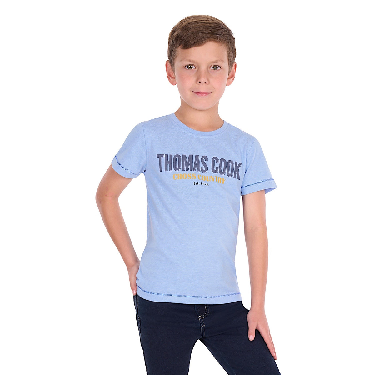 Thomas Cook Boy's Orion Tee - Light Blue