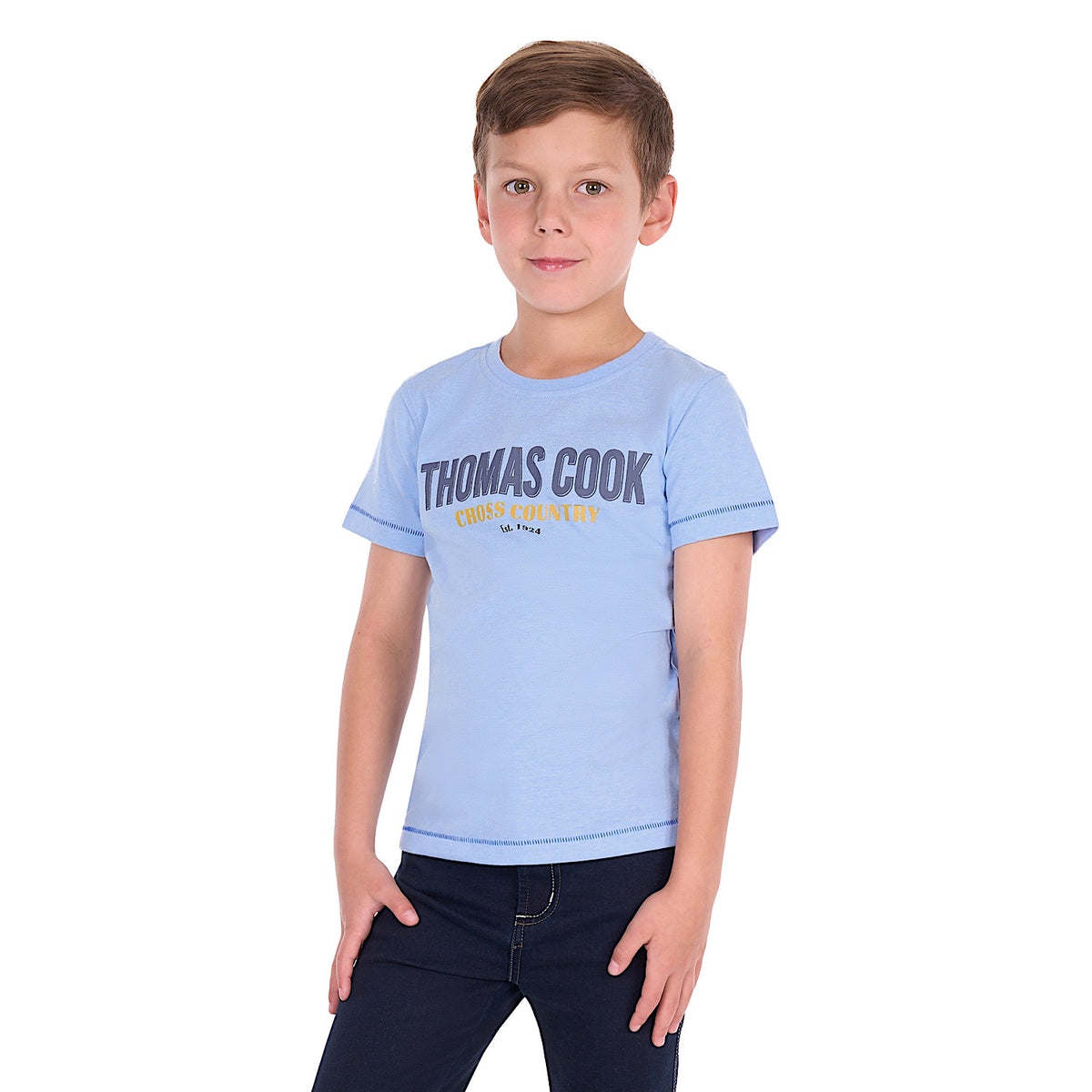 Thomas Cook Boy's Orion Tee - Light Blue