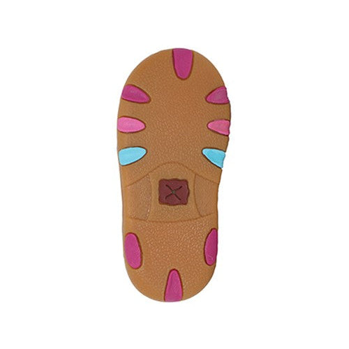 TCICA0023-Twisted X INFANT Casual Mocs - Cactus Sky / Brown Bomber bottom