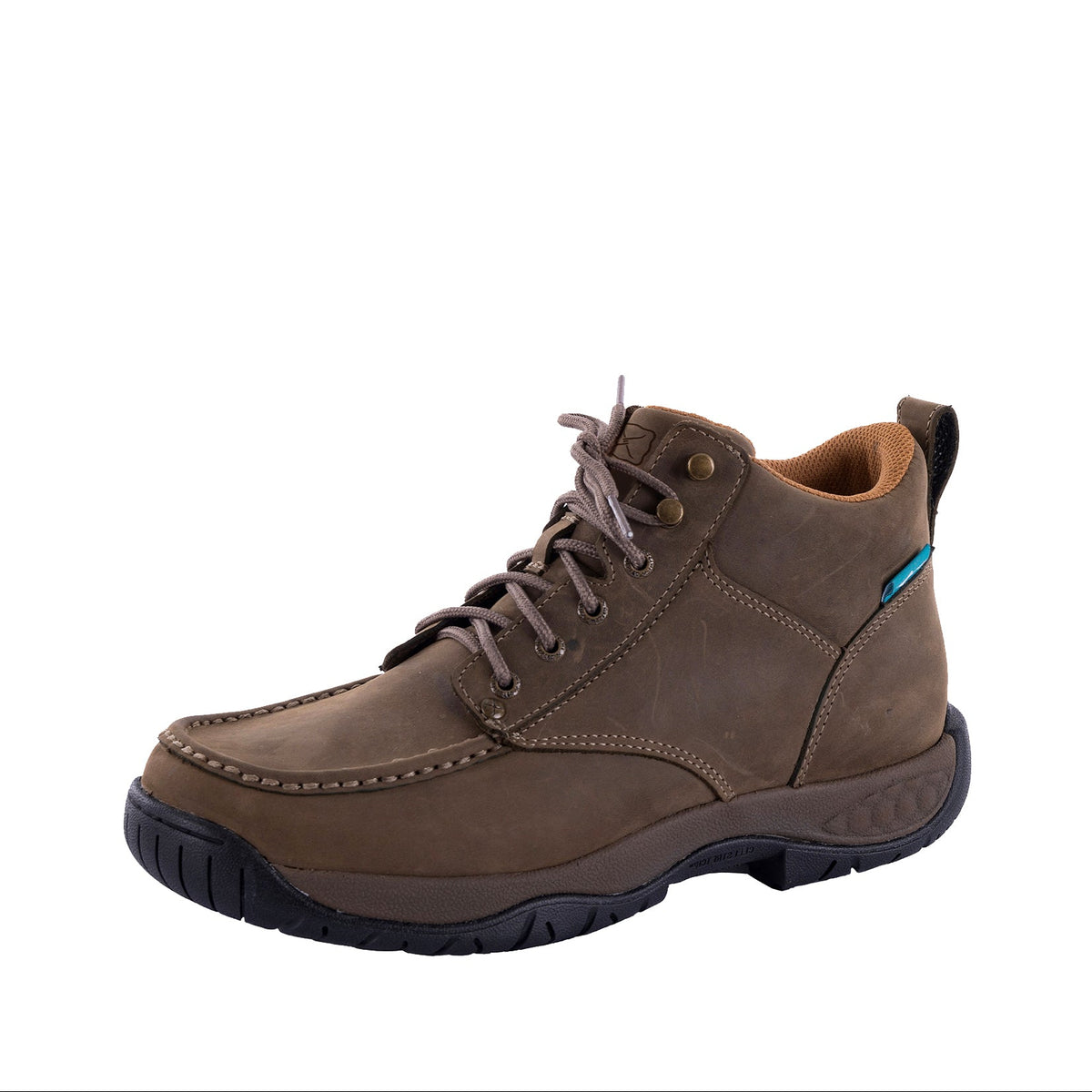 Twisted X Mens 4 All Around Lace Up Work Boot - Shitake Brown