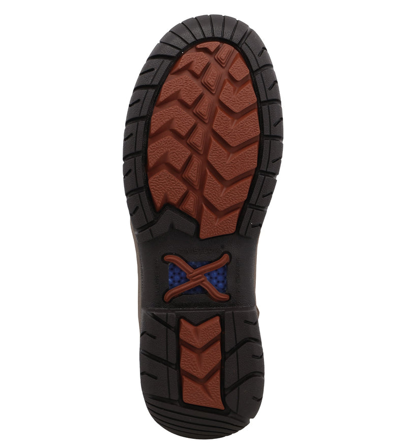 Twisted X Mens 4 All Around Lace Up Work Boot - Shitake Brown