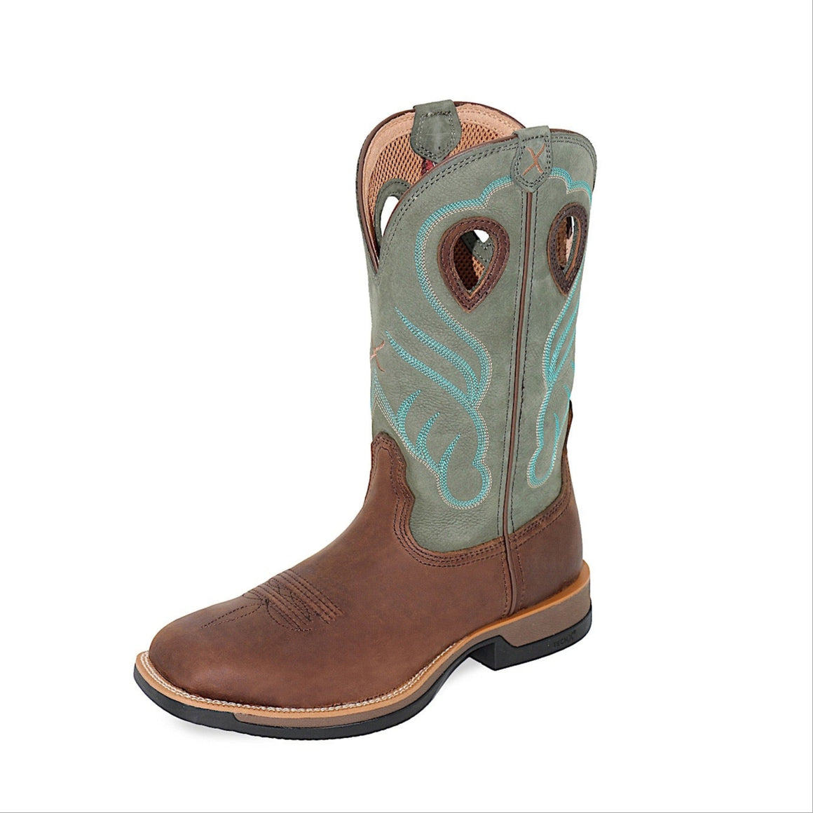 Twisted X Men's 12 Tech X1 Western Boot - Cocoa / Mint