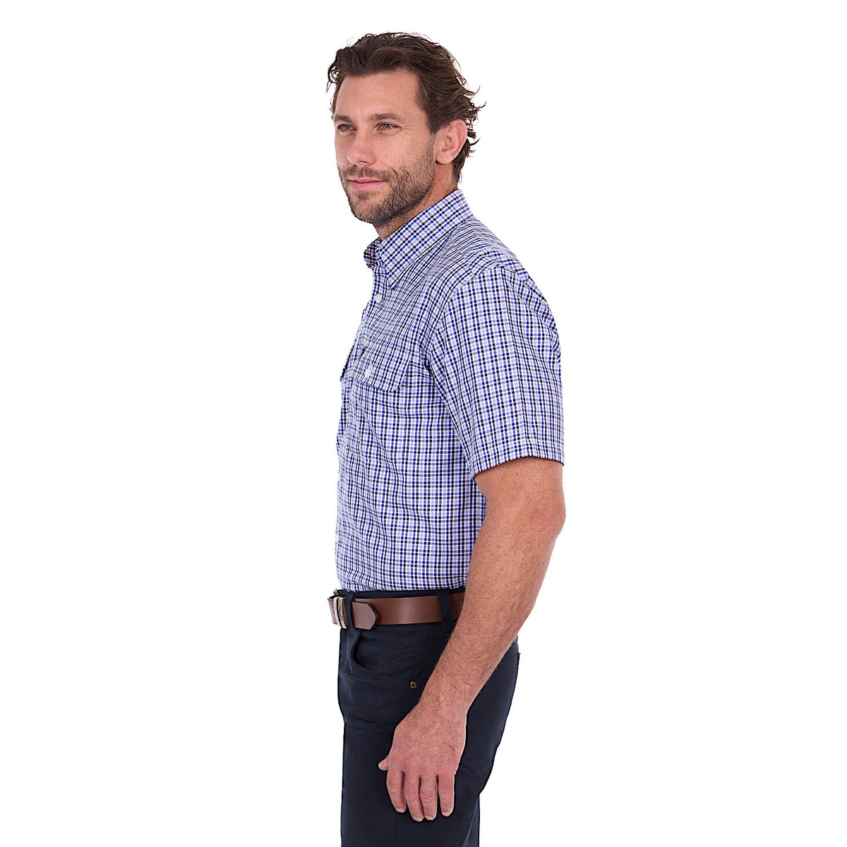 Thomas Cook Men's Wentworth Short Sleeve Shirt - Navy/Blue