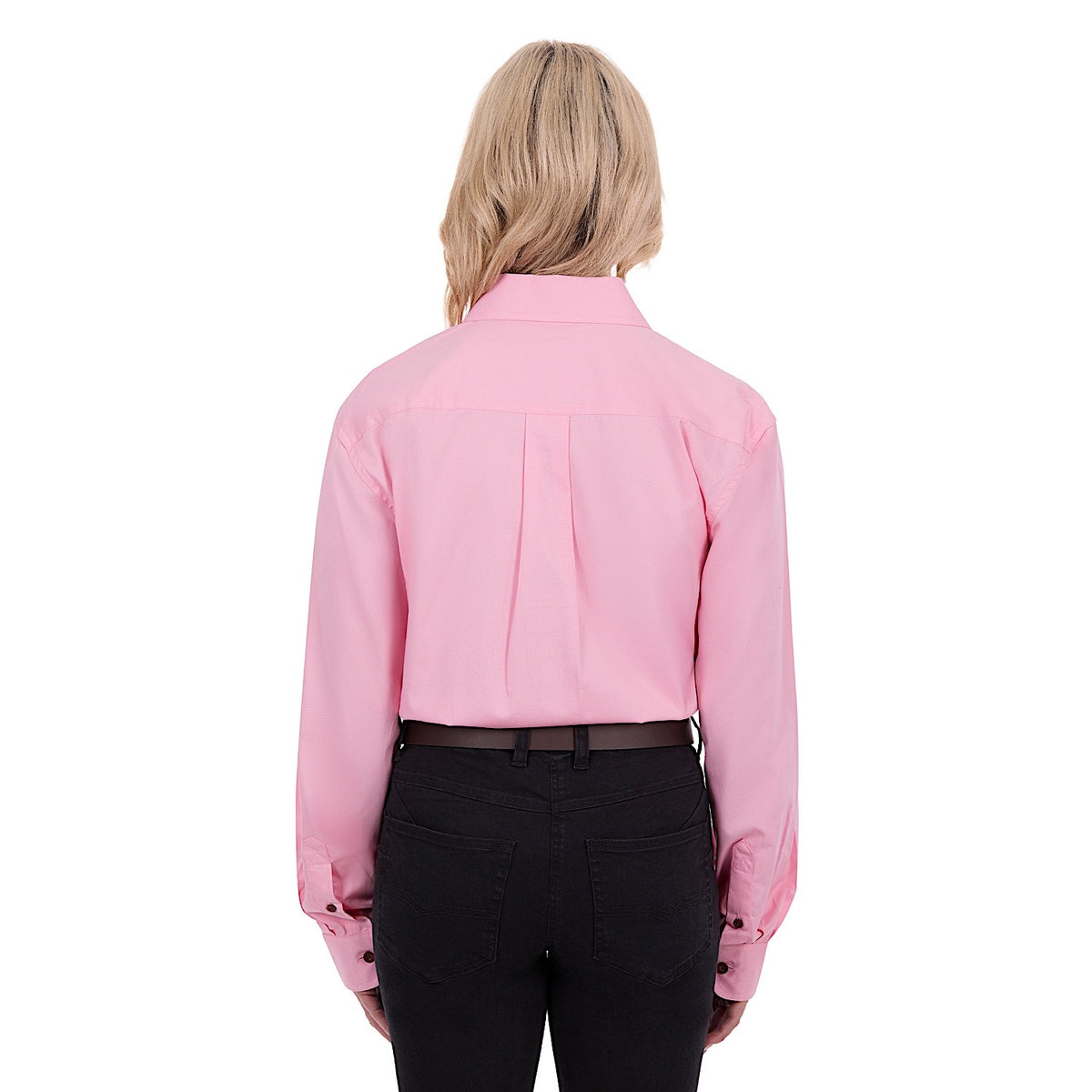 Thomas Cook Light Drill 1/2 Plkt L/S 2 Pocket Shirt - Pale Pink