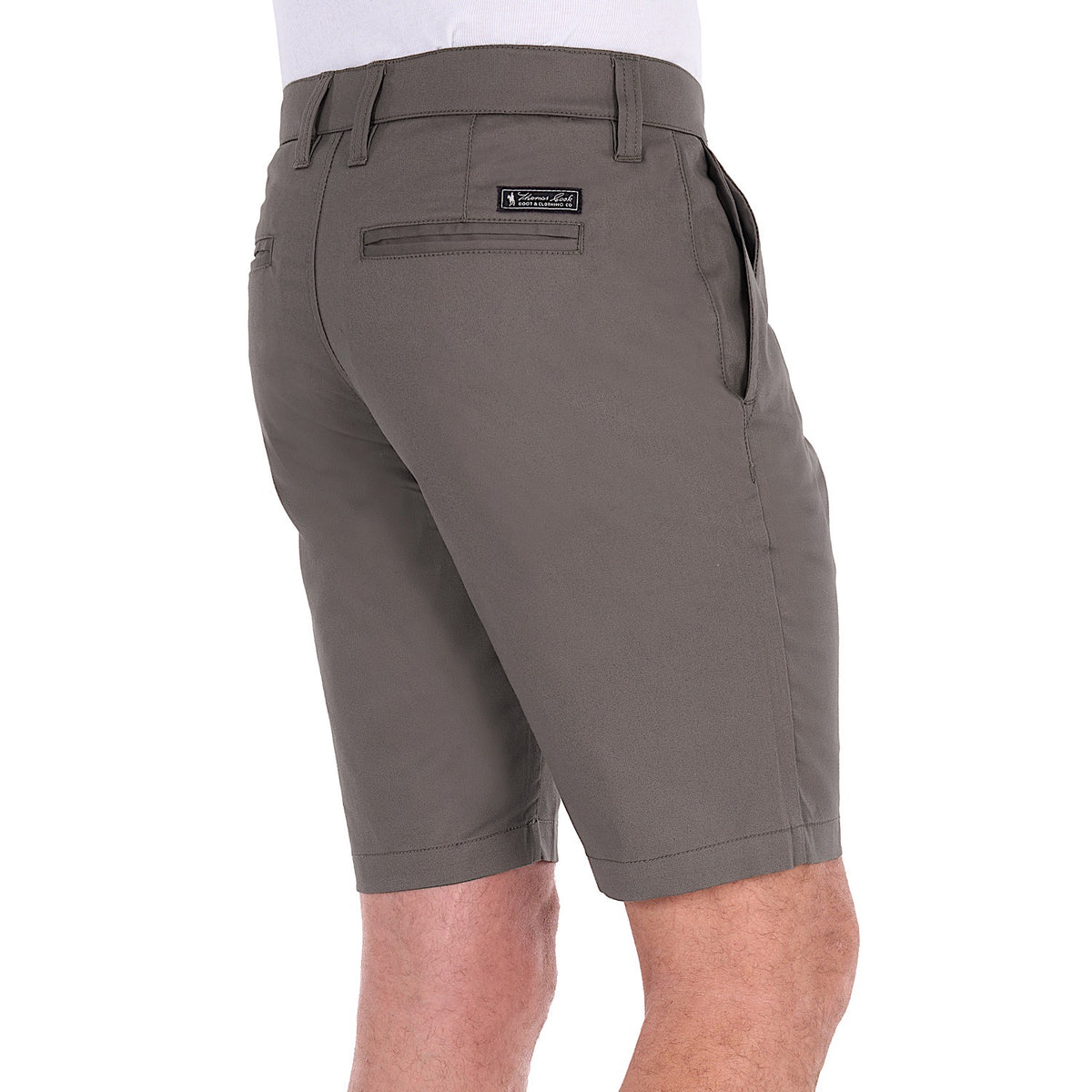Thomas Cook Men's Tailored Fit Mossman Comfort Waist Shorts - Greystone