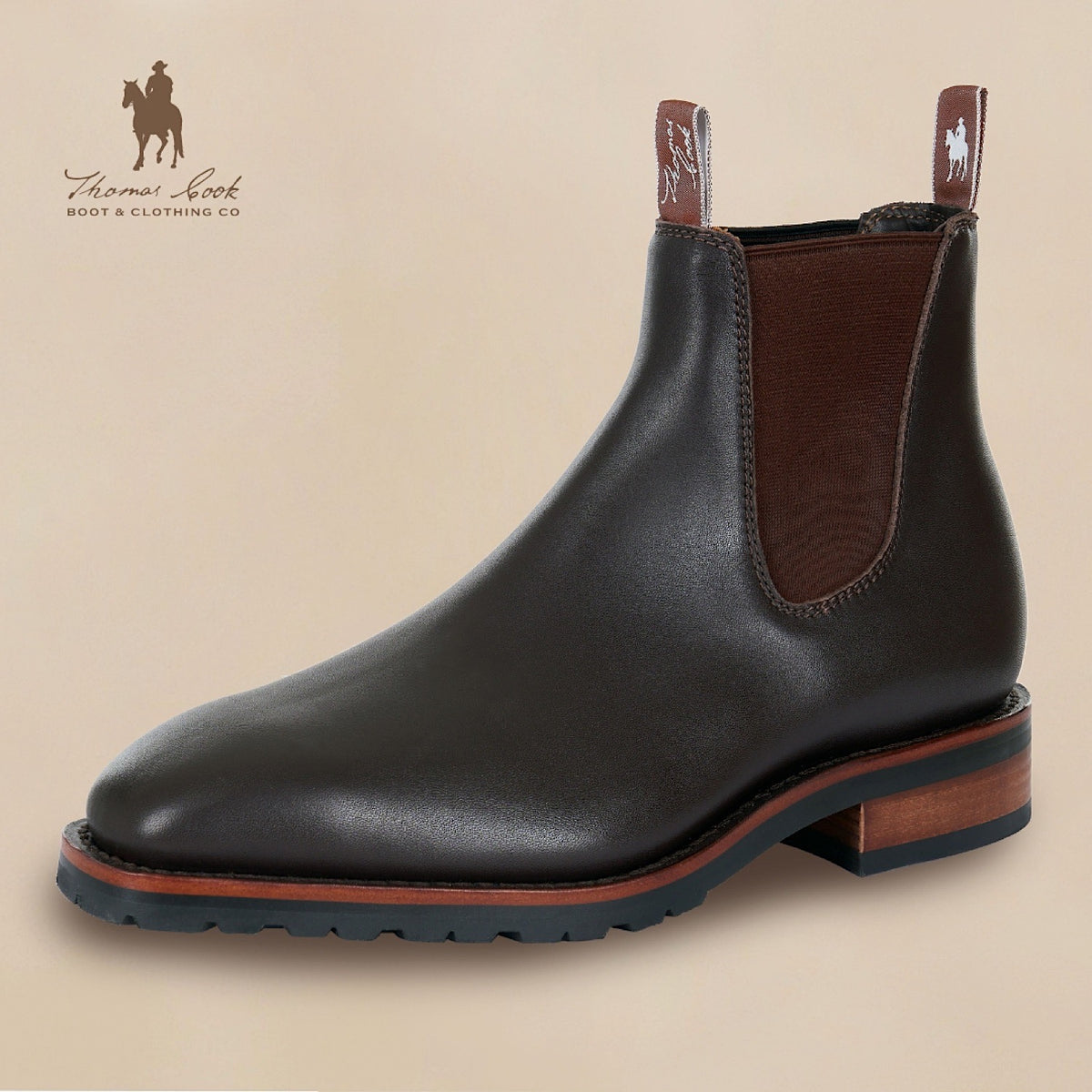 Thomas Cook Mens Trentham Rugged EEE Fit Boot Chestnut