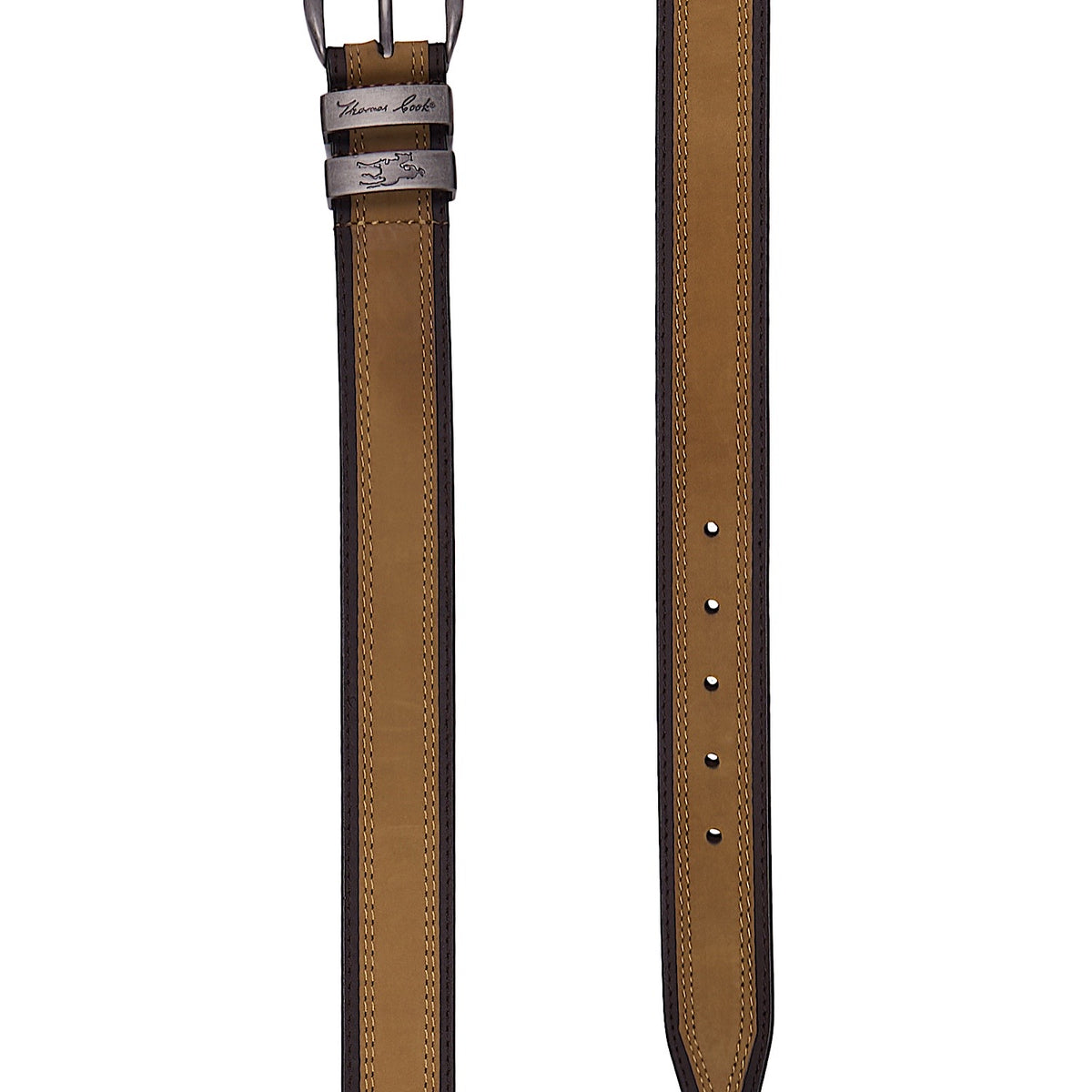 Thomas Cook Stanley Belt - Camel/Chocolate