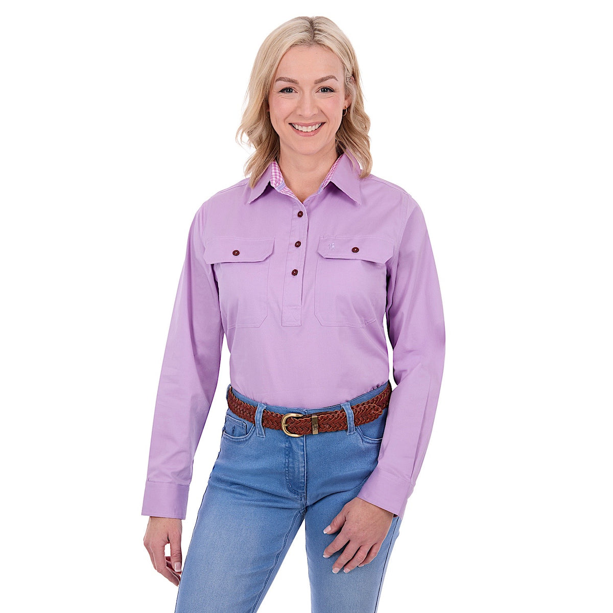Thomas Cook Women's Stretch Drill Shirt - Lilac