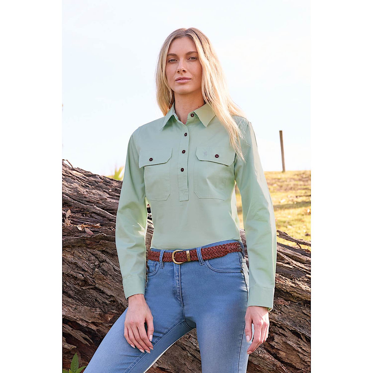 Thomas Cook Women's Stretch Drill Shirt - Mint
