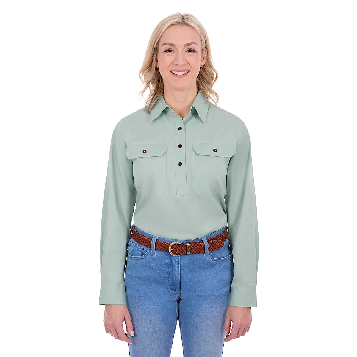 Thomas Cook Women's Stretch Drill Shirt - Mint