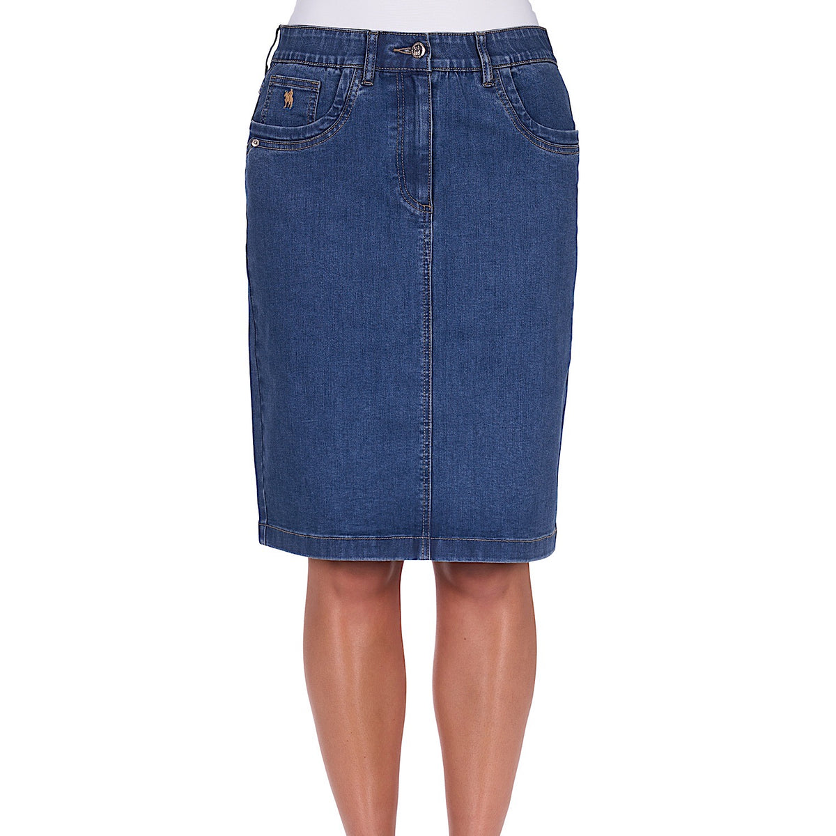Thomas Cook Women’s Lucy Denim Skirt - Mid Wash
