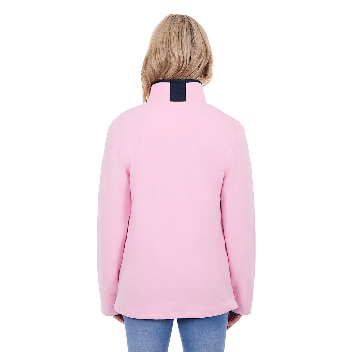 Thomas Cook Women's Charlie Classic 1/4 Zip Neck Rugby - Pale Pink