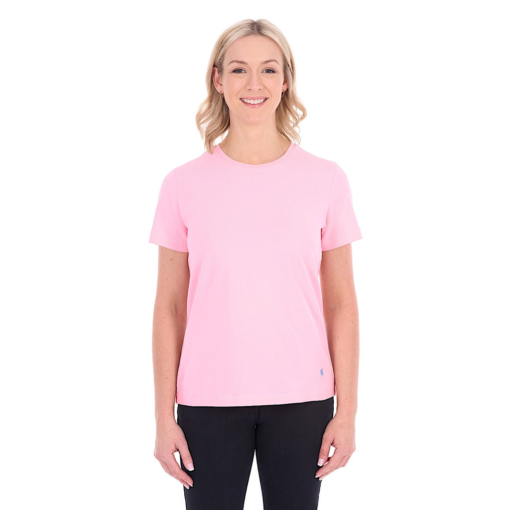 Buy Thomas Cook Womens Round Neck Tee - Rose Pink | The Stable Door