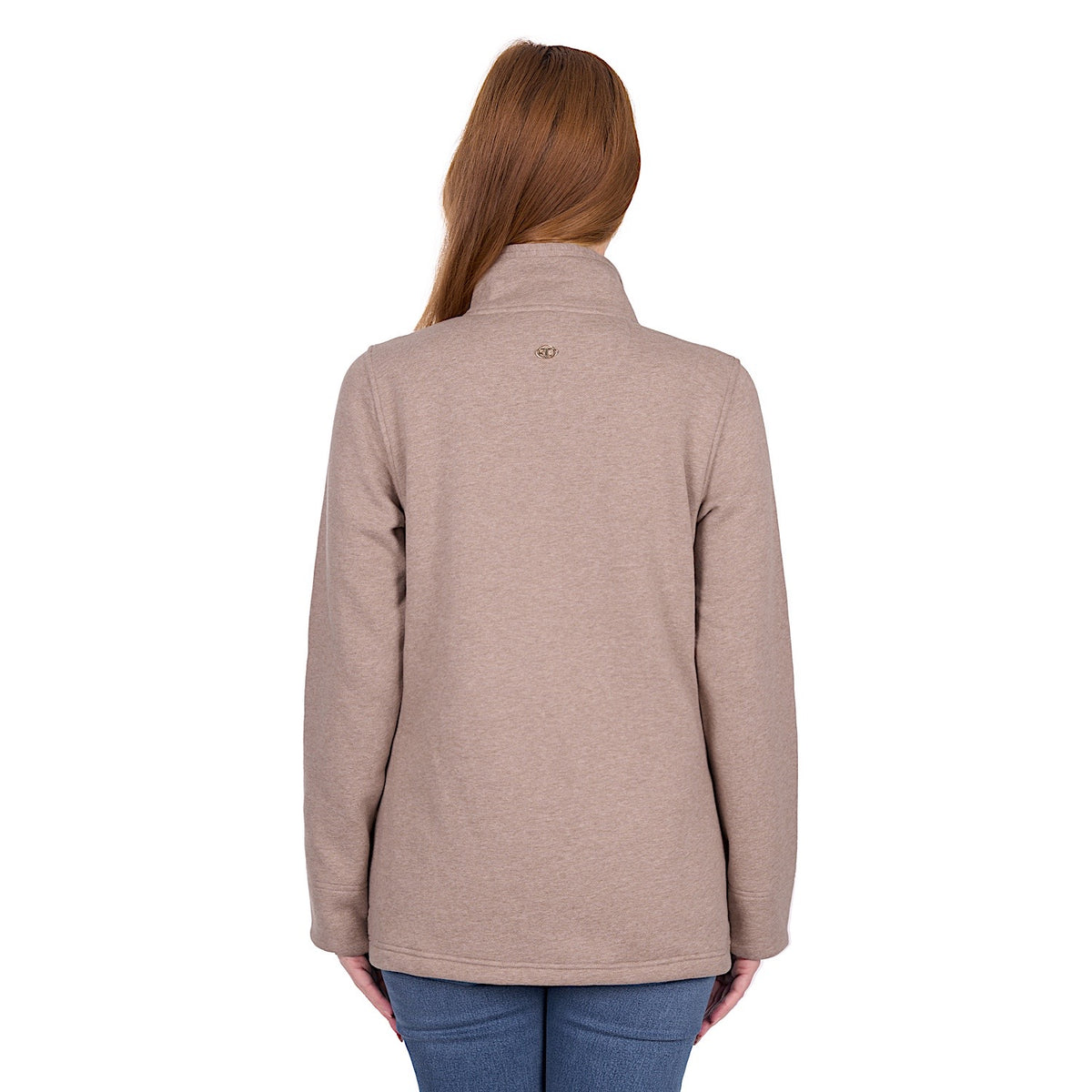 Thomas Cook Women’s Lydia 1/4 Zip Rugby - Taupe Marle