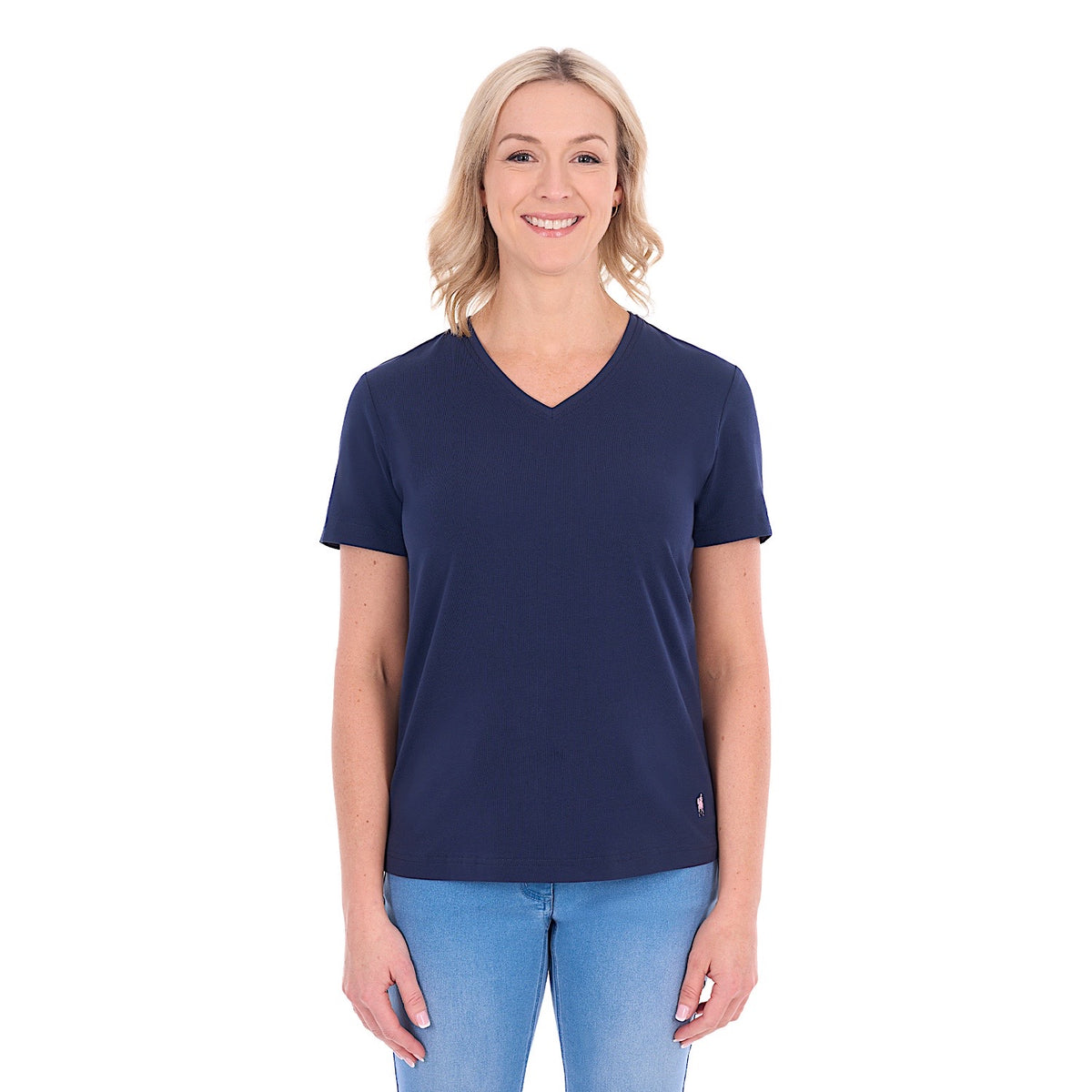Thomas Cook Women's V Neck Tee - Navy