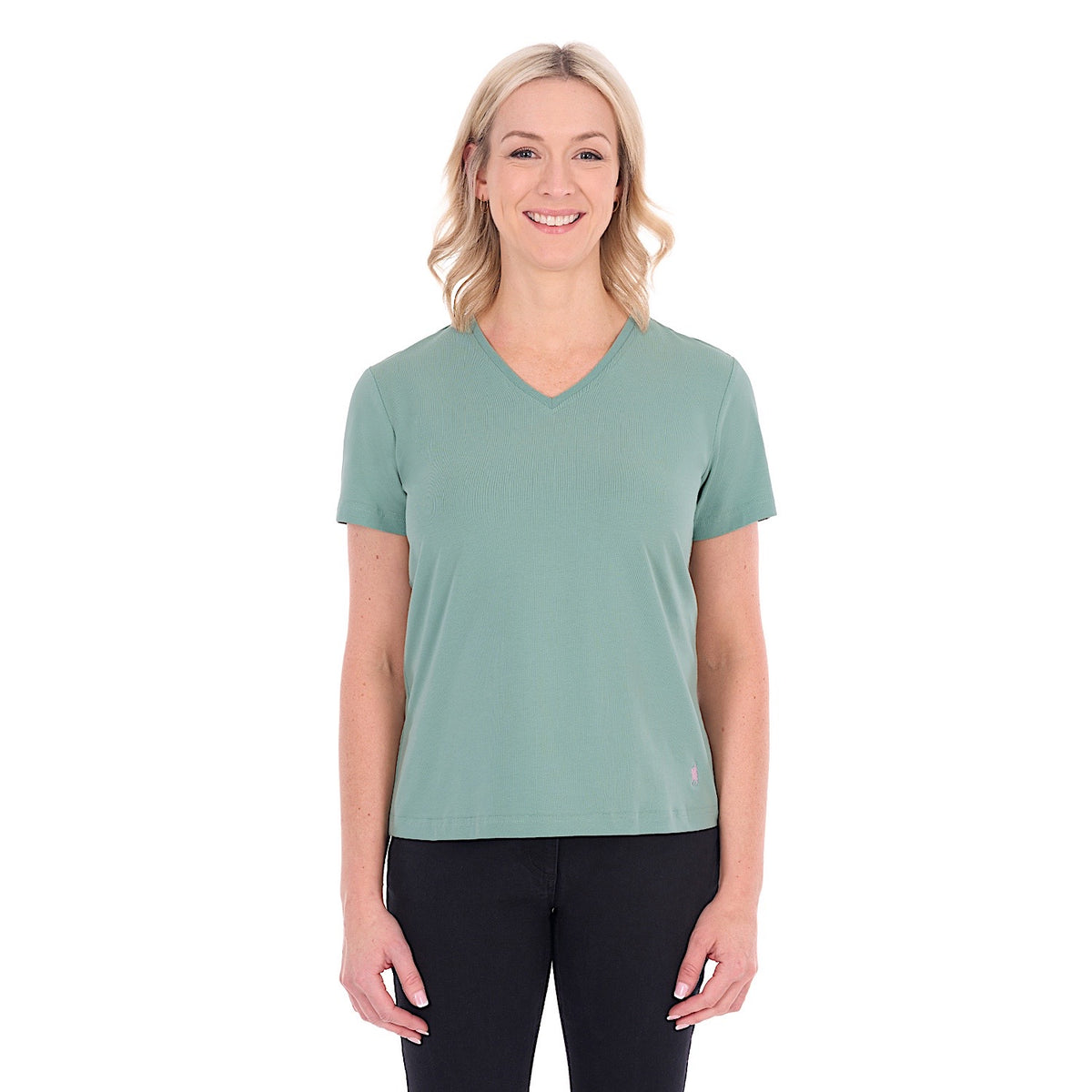 Thomas Cook Women's V Neck Tee - Sage