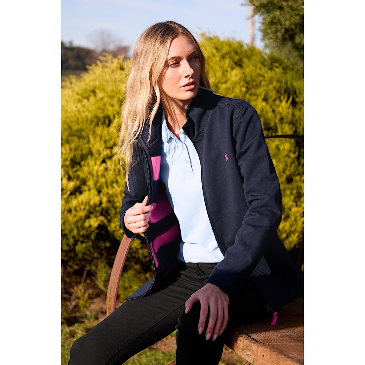 Thomas Cook Women's Zip Thru Fleece Jacket - Navy