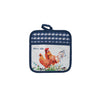 Thomas Cook Oven Mitt & Pot Holder Set - Navy/White (Chooks)