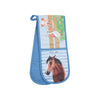 Thomas Cook Double Oven Glove - Light Blue (Farm Friends)