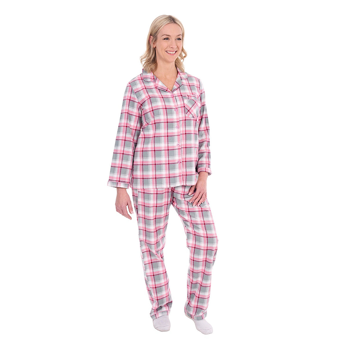 Thomas Cook Women's Long Sleeve Pyjamas - Pink/Multi