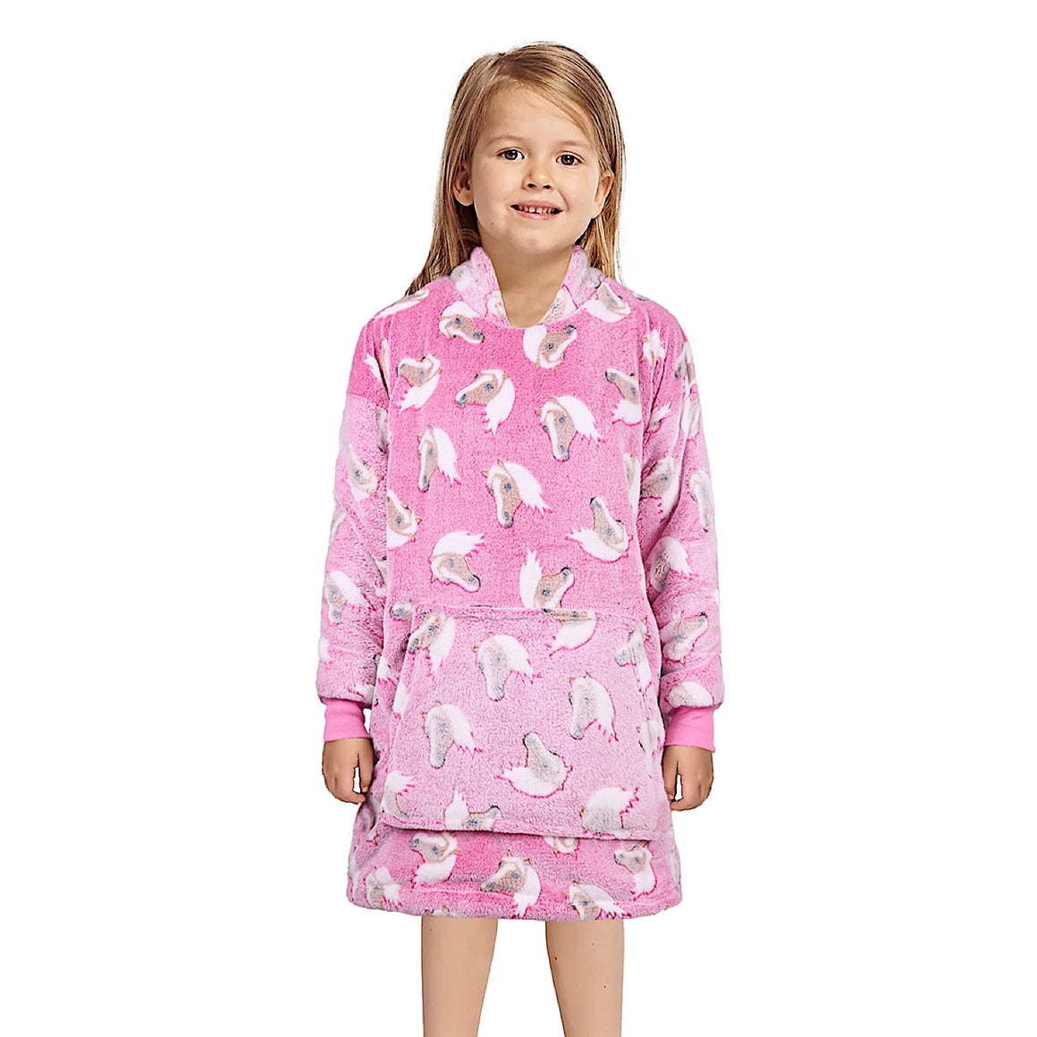 Thomas Cook Kid's Horse Snuggle Hoodie - Pink