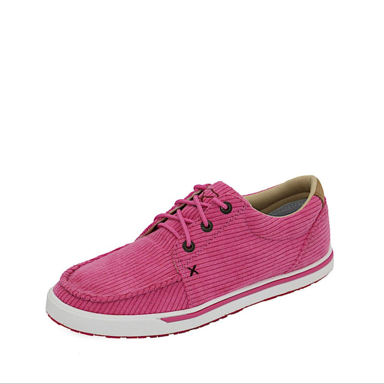 Twisted X Women's Cord Loper Lace Up Shoe - Carnation