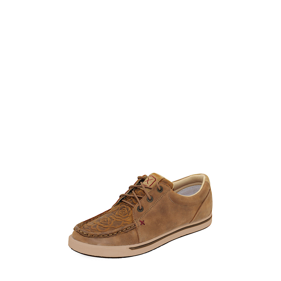 Twisted X Women's Leather Loper Lace Up Shoe - Almond