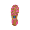 Twisted X Women's Cellstretch Elastic Tie Shoe - Pecan / ECO Dust / Pink