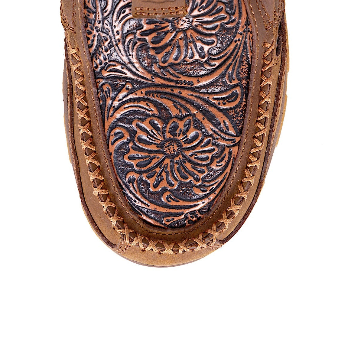 Twisted X Women’s Tooled Cellstretch Mocs Slip On - Brown