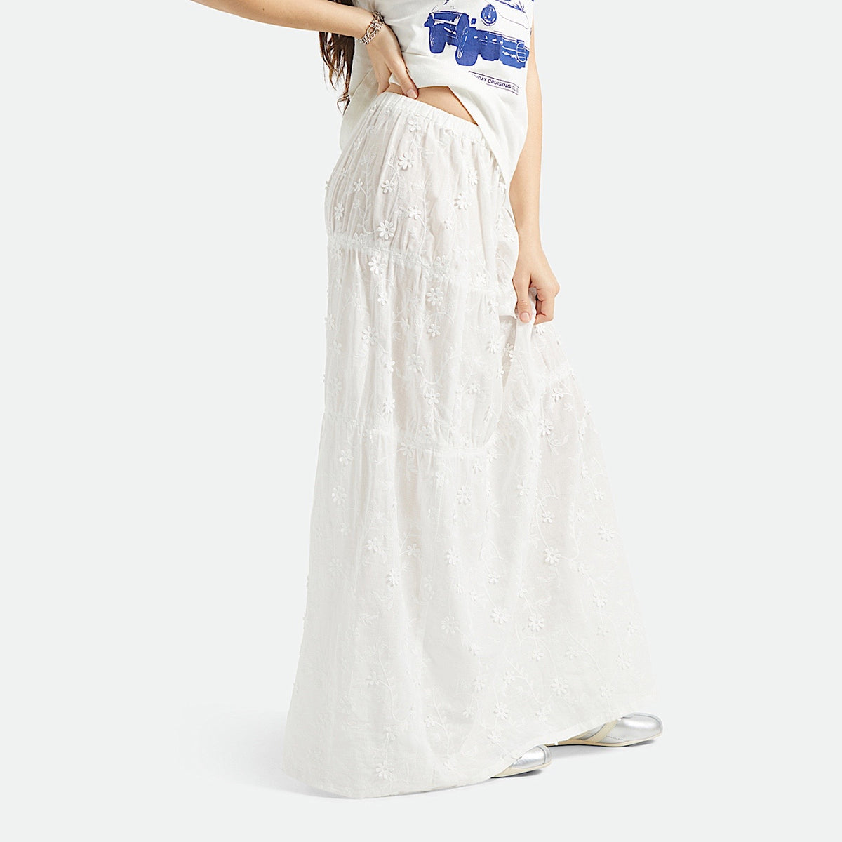 Brixton Women’s The Abigail Skirt - Off White Floral