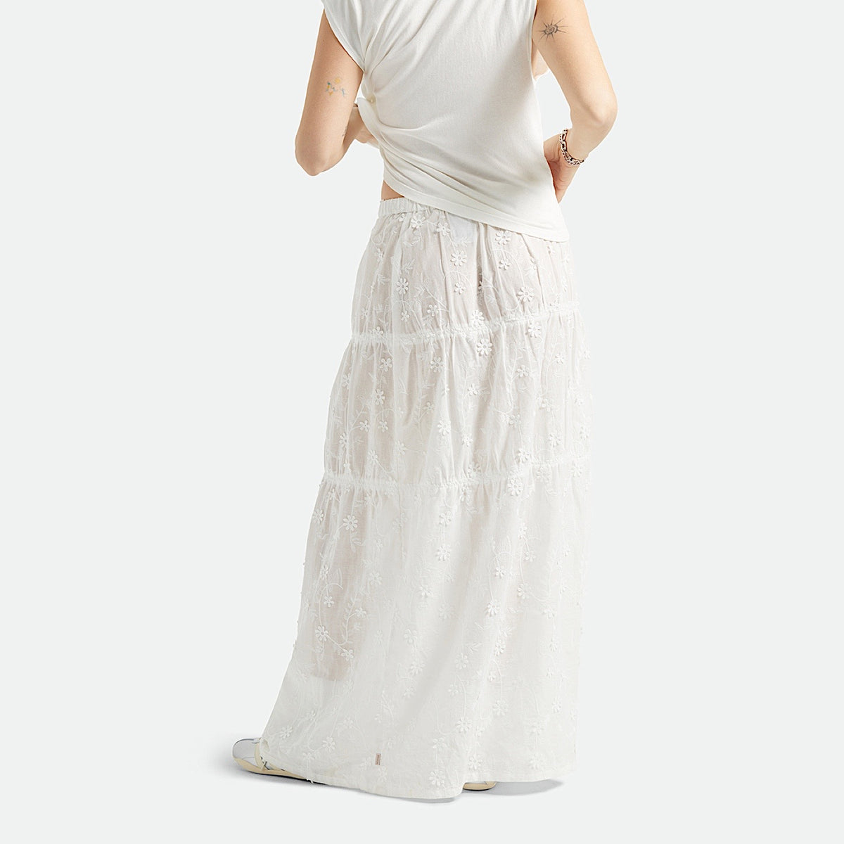 Brixton Women’s The Abigail Skirt - Off White Floral