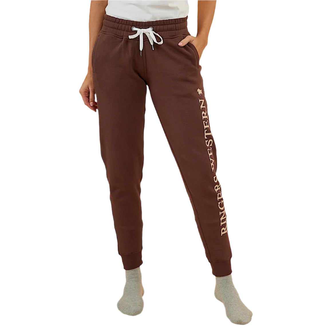 Ringers Western Iluka Women's Trackpant - Chocolate/Dark Sand
