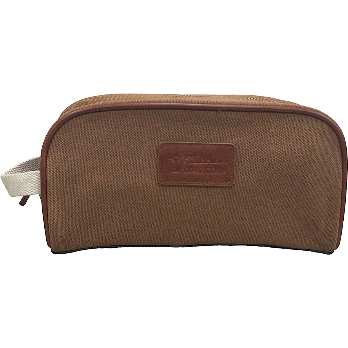 Pilbara Canvas Toiletry Bag - Brown