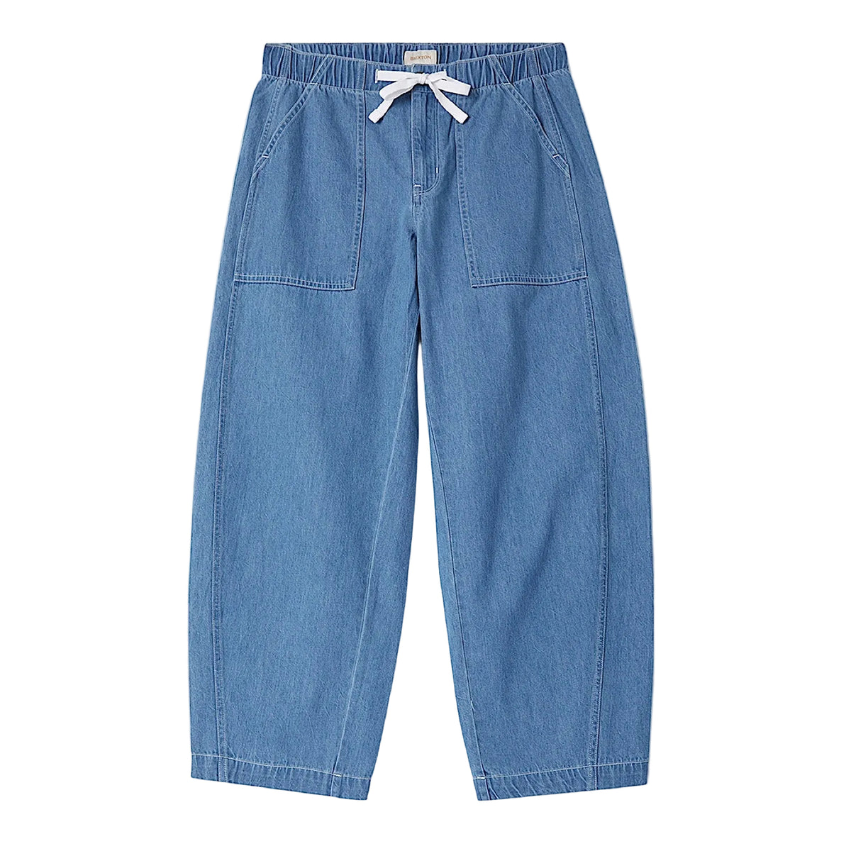 Brixton Women's Utility Everyday Barrel Pant - Light Stone Wash