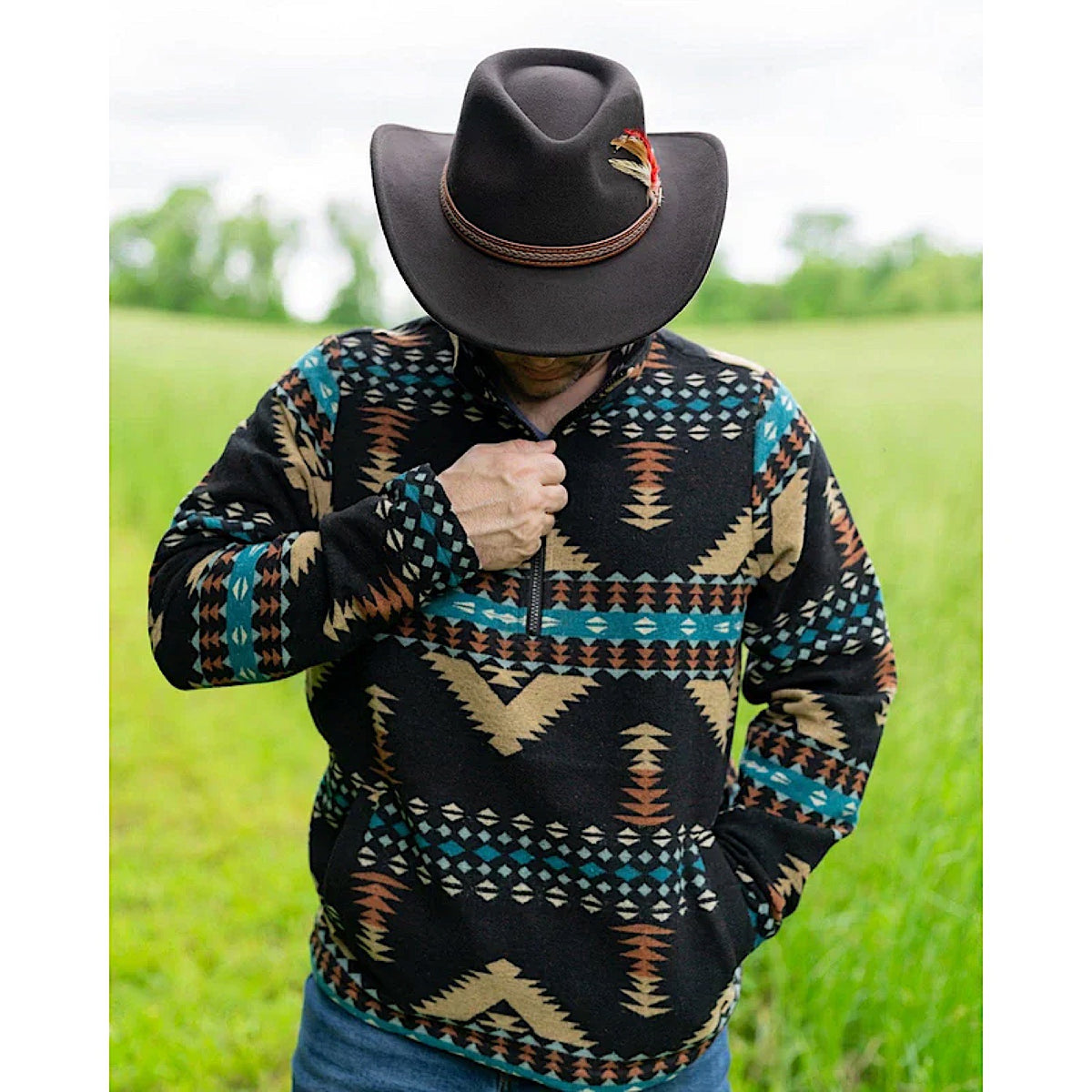 Outback Trading Men’s Charlie Henley - Aztec