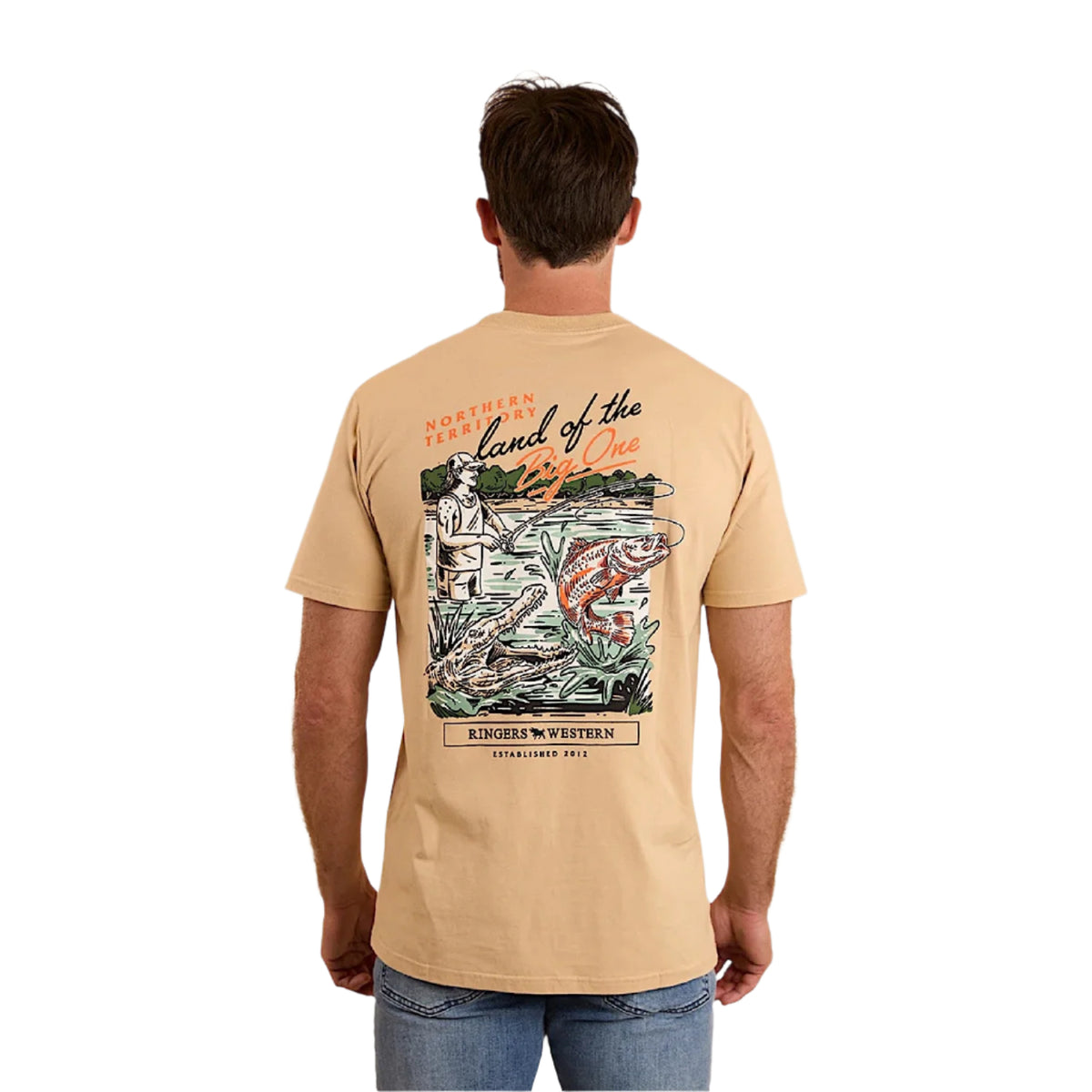Ringers Western Unisex Up North T-Shirt - Dark Sand
