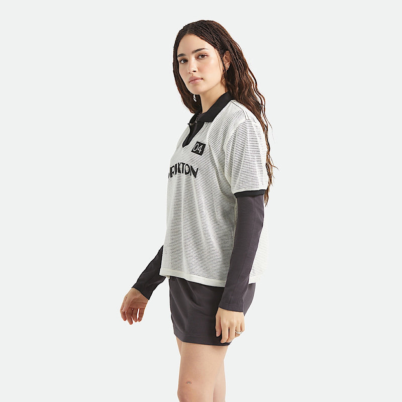 Brixton Women’s Varsity Tee - Off White/Black