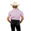 Ringers Western Kid's Ord River Half Button Short Sleeve Shirt - Lavender